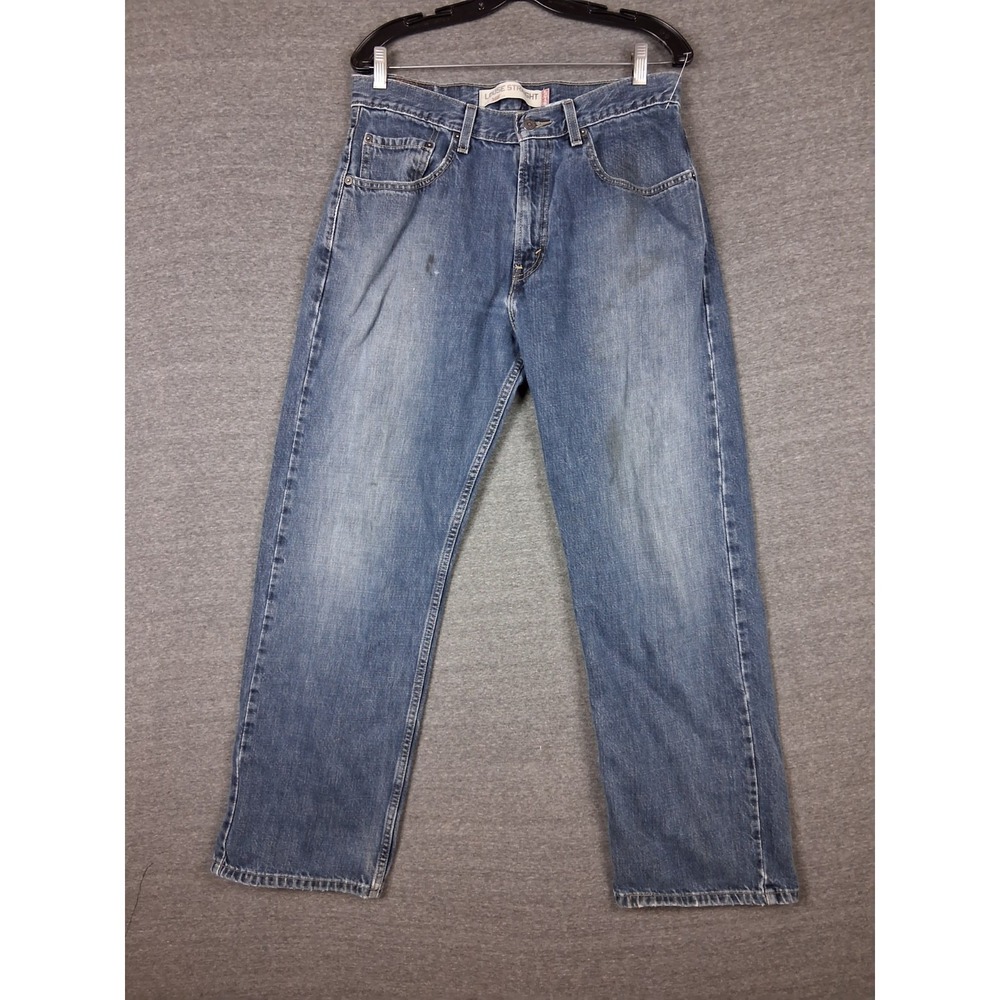 Levis Jeans Mens 32x32 Blue Denim 56 Faded Loose Fit Baggy Classic Grunge Casual